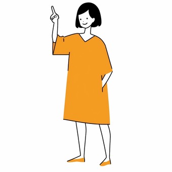 woman pointing up, , JPG and PNG