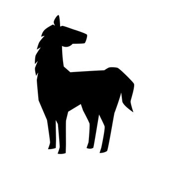 馬のシルエットアイコン