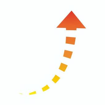 Illustration, arrow, dotted line, dashed line, 