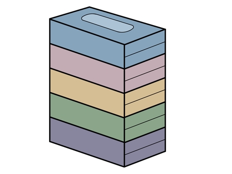 ボックスティッシュ ティッシュ,ティッシュペーパー,ボックスティッシュ,ティッシュボックス,箱,ケース,ちり紙,日用品,イメージ,シンプルのイラスト素材