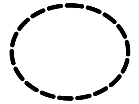 虛線圓框, 可爱的, 框架, 原材料, JPG, PNG 和 EPS