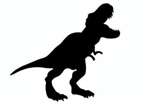 ティラノサウルスのシルエット 恐竜,ティラノサウルス,シルエット,影,モンスター,怖い,シンプル,素材,ベクターのイラスト素材