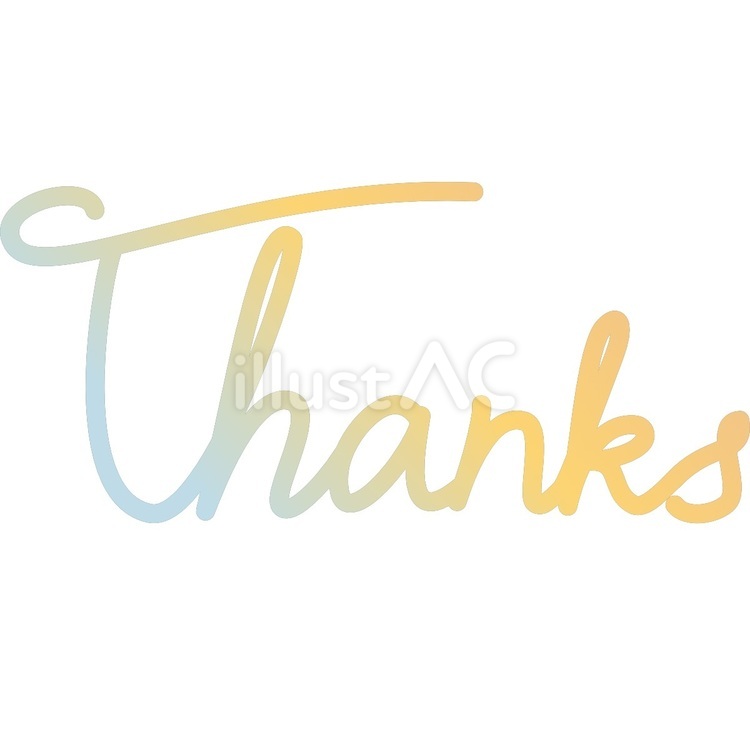 【文字】Thanks thanks,サンクス,英語のイラスト素材