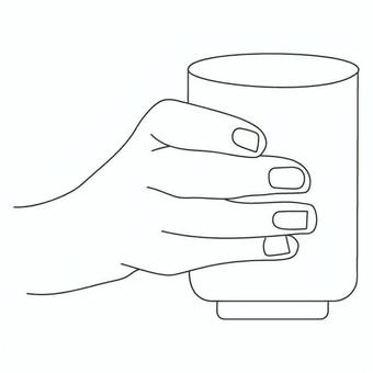 湯呑みを持つ 手,指,湯呑み,持つ,支える,片手,手元,飲み物,動作,温かいのイラスト素材