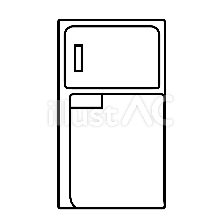 冷蔵庫 冷蔵庫,家電,暮らしのイラスト素材