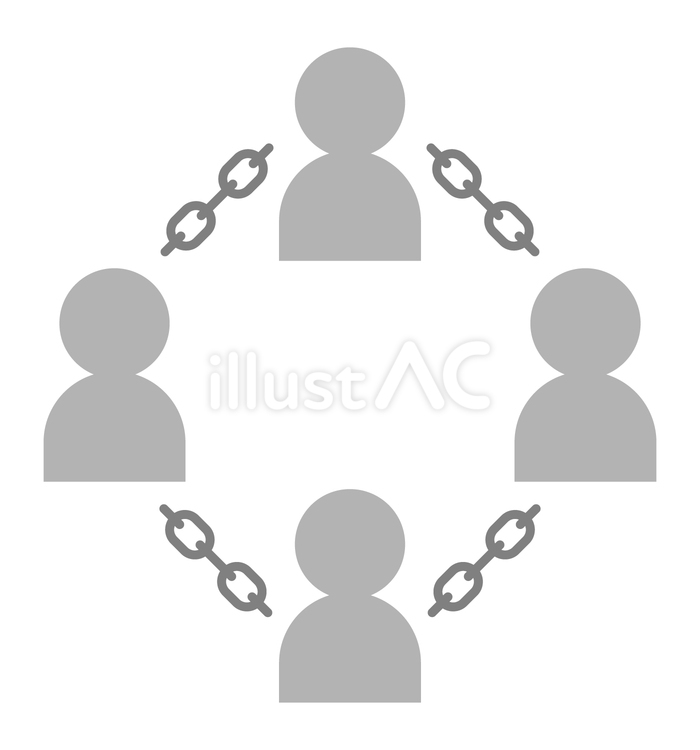 人物繋がりイラスト - No: 27199657｜無料イラスト・フリー素材なら「イラストAC」
