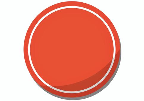 影のある赤い円 ロゴ,マーク,フレーム,アイコン,円,シンプル,チラシ,バナー,バナー素材,動画素材のイラスト素材