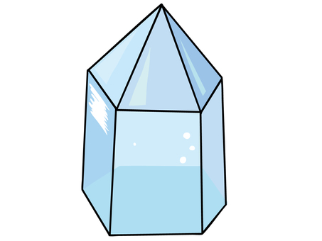 水晶 水晶,クリスタル,鉱物,自然,主線あり,イラスト素材,広告,チラシ,cm,白背景のイラスト素材
