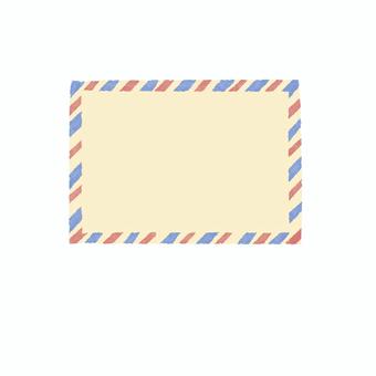 国際郵便（エアメール） 国際郵便,エアメール,手紙,水彩,手描き,ナチュラル,シンプル,素材,レターのイラスト素材
