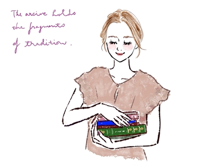 本をたくさん持つおしゃれな笑顔の女性 女性,本,持つ,図書館,本屋,趣味,くつろぐ,リラックス,文庫,休憩のイラスト素材