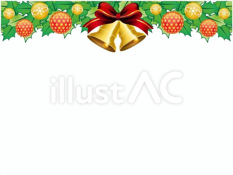 柊のクリスマスリースのフレーム6 クリスマス,リース,フレームのイラスト素材