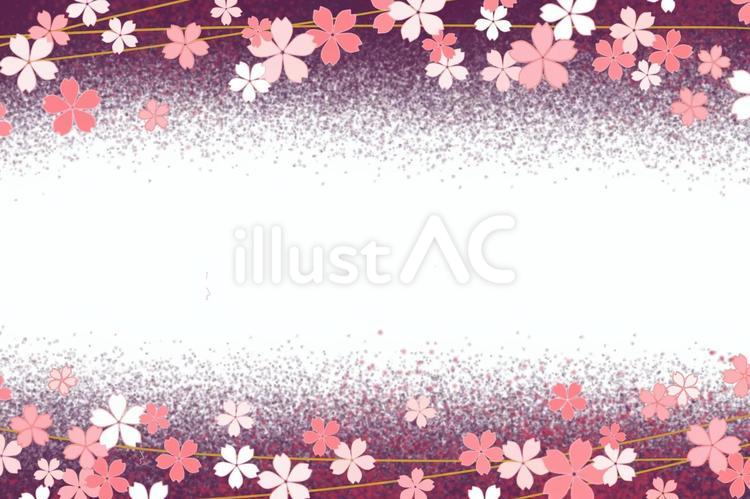 お祝い行事で使える桜の和柄背景素材 桜,花,ピンクのイラスト素材