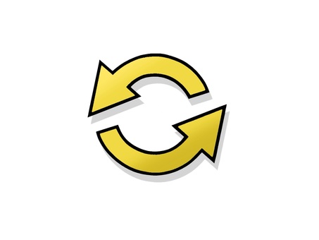 繰り返すイメージの矢印のアイコン 繰り返すイメージの矢印のアイコン 矢印,マーク,印,方角,リピート,丸い,繰り返し,方向,示す,一周のイラスト素材
