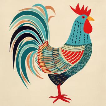 Illustration, zodiac sign, zodiac, chicken, 