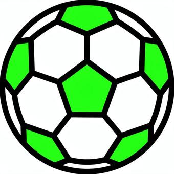 緑のサッカーボールです。
