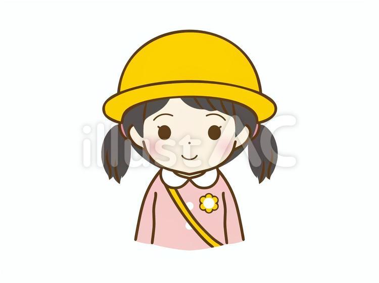 幼稚園児の女の子 女の子,子供,デフォルメのイラスト素材