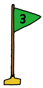 順位旗3 旗,順位,順番,3位,3番,徒競争,体育会,フラッグ,番号,競争のイラスト素材