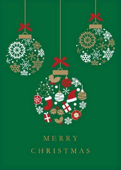 クリスマス飾り4201 クリスマス,装飾,飾りのイラスト素材