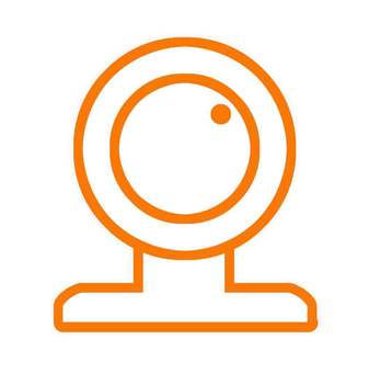 丸型WEBカメラ web,カメラ,周辺機器,pc,会議,インターネット,撮影,ビジネス,電子部品,丸のイラスト素材