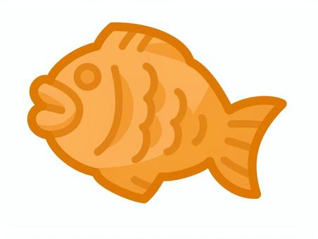 たい焼きのイラスト たい焼き,おやつ,デザート,食品,間食,手描き,イラスト,かわいい,素材,シンプルのイラスト素材