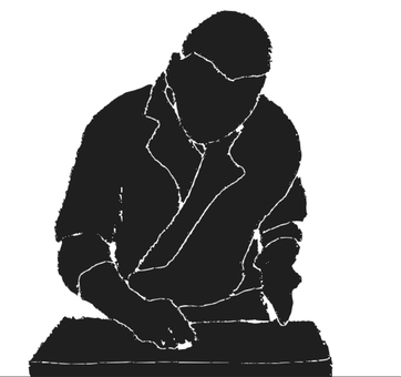 寿司職人シルエット 寿司,鮨,料理,調理,飲食店,レストラン,割烹,和食,日本料理,専門のイラスト素材