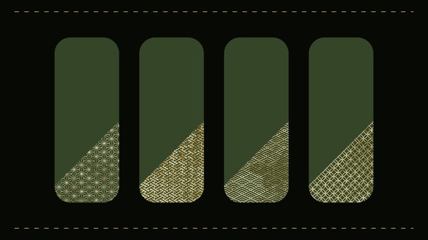 和柄とゴールドの縦長バナーセット 和柄とゴールドの縦長バナーセット バナー,縦長,長方形,デザイン,エレメント,和柄,麻の葉,毘沙門亀甲,七宝,青海波のイラスト素材