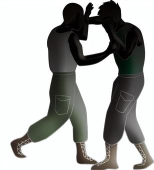 格闘技　コマンドサンボ 格闘技,コマンドサンボ,ロシア,国技,軍,実戦,男性,うける,暗い,シルエットのイラスト素材