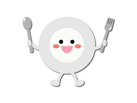 Illustration, dish, spoon, fork, JPG, PNG and AI