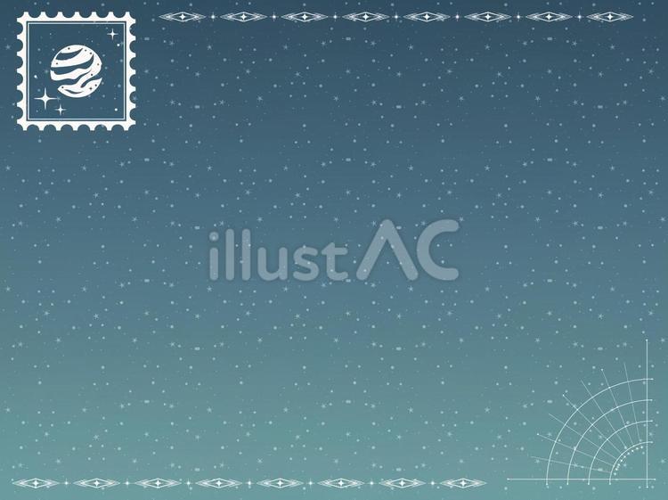 星　フレーム背景39 飾り枠,枠,フレームのイラスト素材