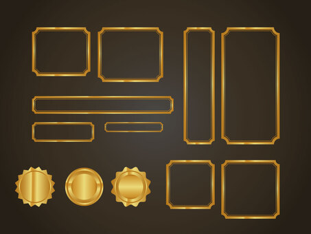 Illustration, Illustration, frame, awards, a medal,