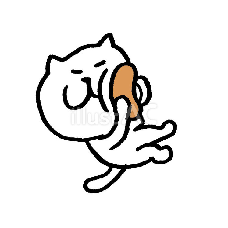 猫　野球 かわいい,スポーツ,動物のイラスト素材
