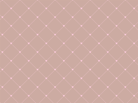 交点ハートの細線チェック背景 茶色ピンク 背景,パターン,ブラウン,ピンク,淡色,くすみ,チェック,斜め,ハート,線画のイラスト素材