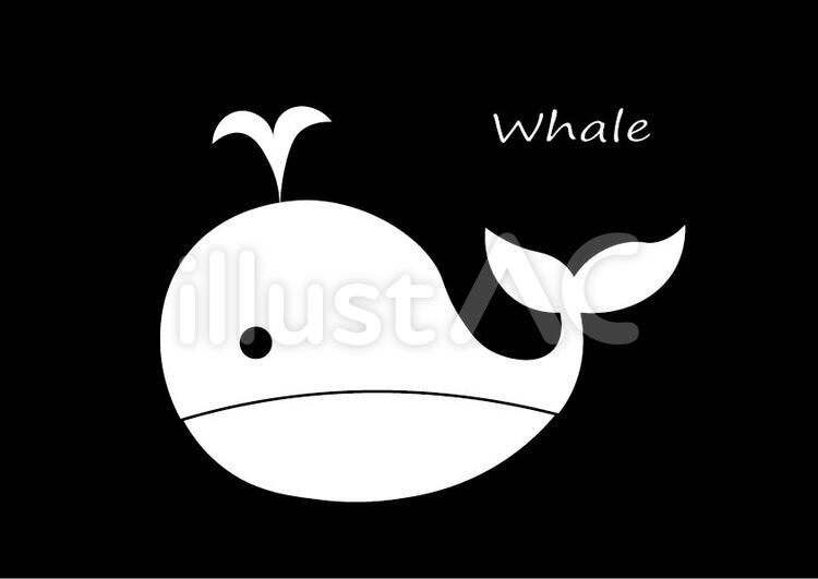 クジラ クジラ,生き物,海のイラスト素材
