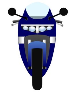 バイク100 バイク,二輪車,自動二輪車,ツーリング,オートバイ,モーターサイクル,電動バイク,正面,シンプル,ユニークのイラスト素材