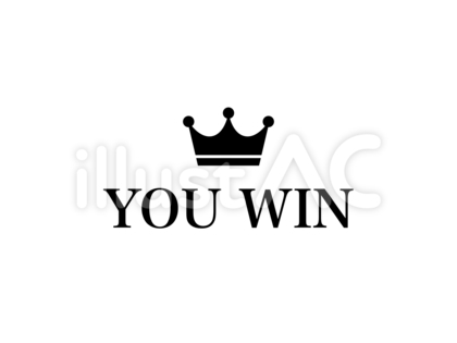 YOUWIN&王冠ロゴ:黒