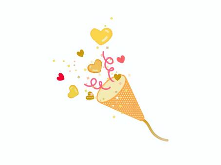 ハートクラッカー C アイコン,チラシ,生活,クラッカー,バレンタイン,クリスマス,ハロウィン,合格,お誕生日会,お祝いのイラスト素材