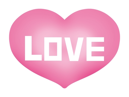 love pink in heart, , JPG and PNG