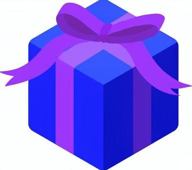 プレゼント プレゼントボックス,クリスマス,プレゼント,冬,ギフト,イベント,贈り物,リボン,青,箱のイラスト素材