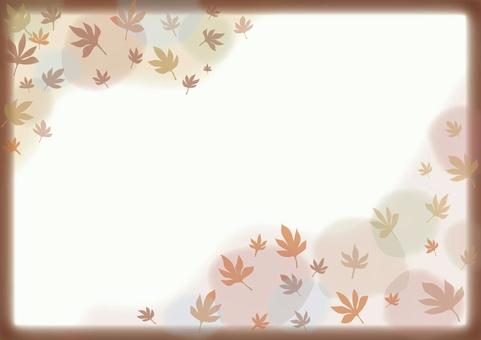 A4ポスターフレーム背景秋紅葉 A4ポスターフレーム背景秋紅葉 フレーム,背景,秋のイラスト素材
