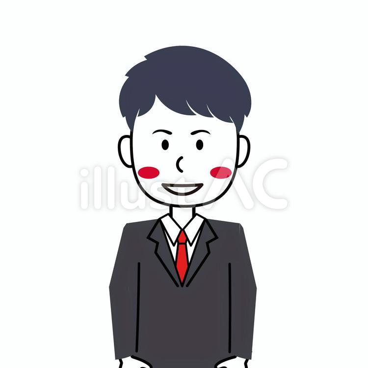 スーツの男性 男性,人物,ネクタイのイラスト素材