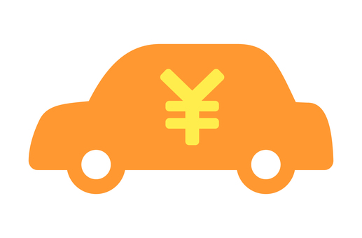 車とお金 車,お金,アイコン,乗り物,運転,交通,料金,ローン,リース,レンタルのイラスト素材