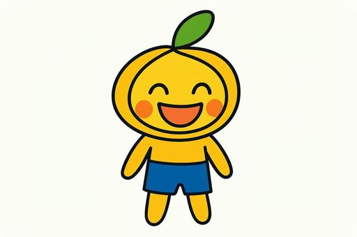 みかん顔つき　にこにこ顔