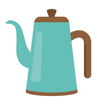 かわいいコーヒーポット3 コーヒーポット,カフェ雑貨,日用品,キッチン,喫茶店,カフェ,調理器具,キッチン用品,水差し,かわいいのイラスト素材