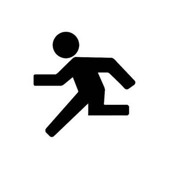 走る（ピクトグラム） 人物,ランニング,運動,ダッシュ,走る,生活,ピクトグラム,シンプル,進む,急ぐのイラスト素材