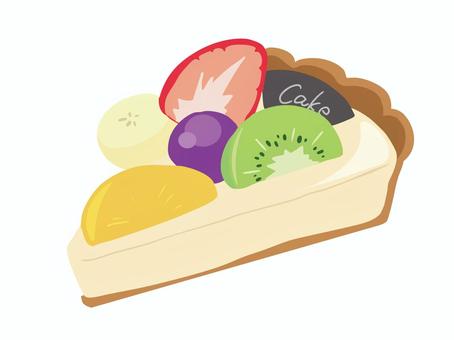 フルーツタルト 主線なし フルーツタルト 主線なし ケーキ,フルーツタルト,いちご,キウイ,バナナ,ぶどう,オレンジ,スイーツ,洋菓子,食べ物のイラスト素材