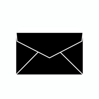 封をしたダイヤ貼の洋型封筒のシルエット 封をしたダイヤ貼の洋型封筒のシルエット 封筒,文房具,洋型封筒,ダイヤ貼,手紙,事務用品,シルエット,シンプル,挿絵,黒のイラスト素材