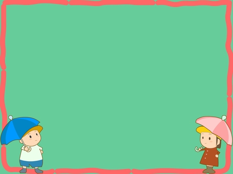 Child and umbrella frame, frame, umbrella, background, JPG and PNG