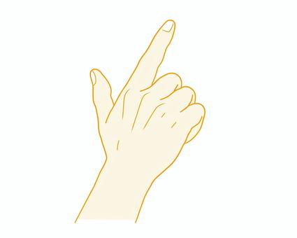 Illustration, hand, finger pointing, index finger, 