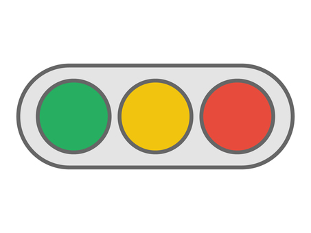 信号機05 黒フチ 交通,信号機,赤信号,黄信号,黄色信号,青信号,緑信号,地図,地図素材,信号のイラスト素材