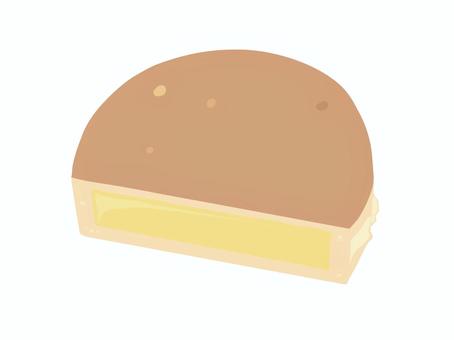 二重焼き クリーム 主線なし 二重焼き,大判焼き,今川焼,和菓子,食べ物,スイーツ,屋台,カスタード,主線なし,イラスト素材のイラスト素材